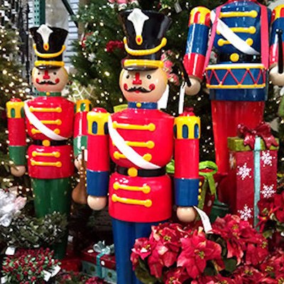 Barcana Life-Size Christmas Nutcracker Toy Soldier Statues Display - Set of 5