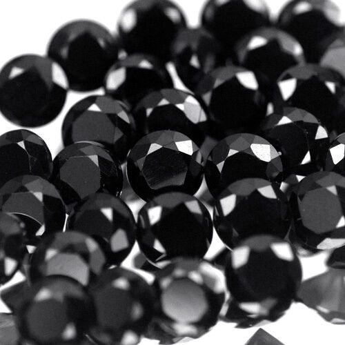 1.70mm Lot 10,20,60,100 Pcs Round Cut Calibrated Genuine Natural Black Spinel