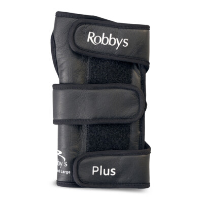 Robby's Bowling Black Leather Plus Positioner Wrist Support Cool Max Repl