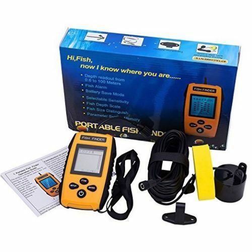 Rilevatore sonar cablato ad alta precisione Fish Finder LCD ad alta definizione