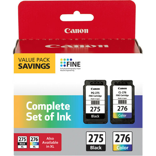 Genuine Canon PG-275 CL-276 or XL Ink Cartridge Black