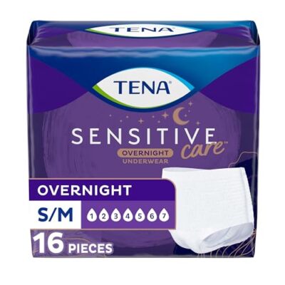 Tena Sensitive Care Incontinence Overnight Underwear for Women Size Small/Med...
