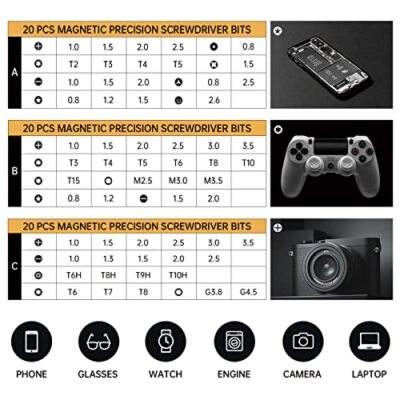 Gear Adjustable Mini Electric Screwdriver Laptop Screwdriver Repair Tool Kit Cor