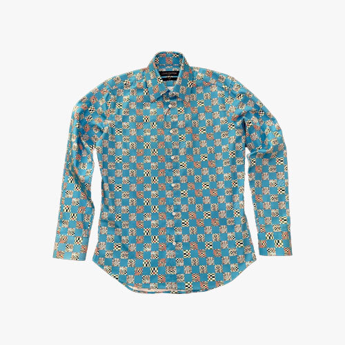 ルイヴィトンxNIGO★IntarsiaJacquardDuckShort-SleevedCrewneck Louis Vuitton x Nigo Intarsia JacquardDuck Short-Sleeved