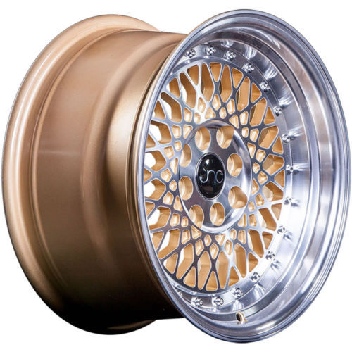 JNC 048 PLATINUM WITH GOLD RIVETS 16x8 4x100 +25 Wheel/Rim | eBay