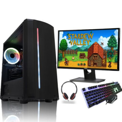 Intel i5 Gaming PC Bundle 16GB RAM 240GB SSD 2GB NVIDIA GT730 Windows10 19" TFT