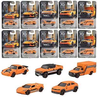 Matchbox 70th Anniversary Moving Parts Assorted mini car x10 in