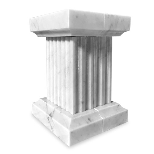 Lot Serre-Livres Goalpost Buzz Bars * En Marbre Blanc Italien Marble H 17cm