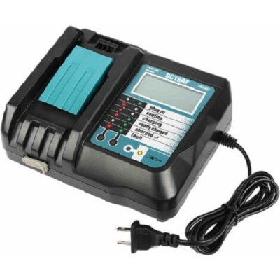 Bsioff DC18RF Chargeur Rapide de Batterie pour Makita avec Écran LCD pour Charge