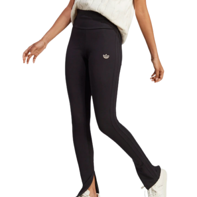 ADIDAS ORIGINALS CLASS OF 72 BLACK LEGGINGS HIGH WAIST ZIP ANKLES UK 14 NEW