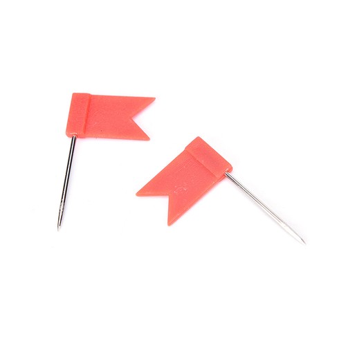 50X Flag Marker Shape Map Pins Cork Notice Board Push Pin Assorted Office IJNIEN