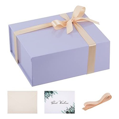 Specialty Paper Light Purple 8x7x3.3 Inches Gift Box Grooms...