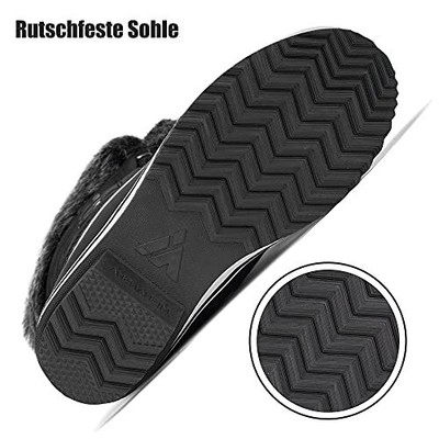 MISHANSHA MISHANSHA SCHNEESTIEFEL DAMEN WARM GEFÜTTERT WINTERSTIEFEL WASSERDICHT RUTSCH...