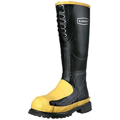 Pre-owned Lacrosse Men's Meta-pac Ap 16" Black Met/at Work Boot