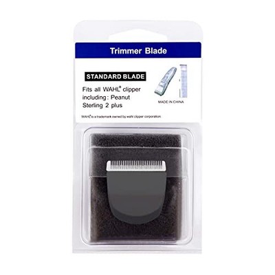 Professional Peanut Trimmer Snap Replacement Clipper Blades Black/White 2 Pack