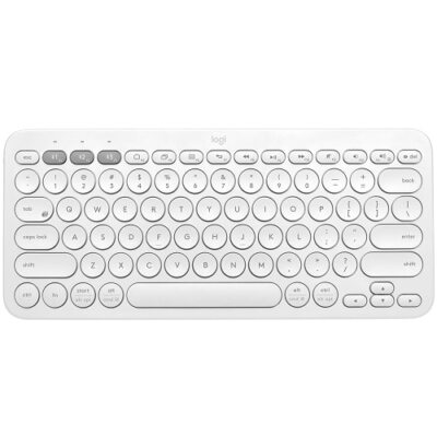Logitech K380 Wireless Bluetooth Multi-Device Keyboard for MAC (WHITE)