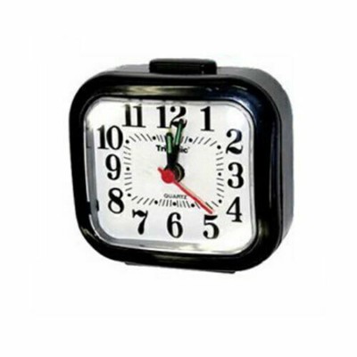Home Mini Quartz Bedside Desk Table Snooze Clock Battery Operated Alarm Clocks