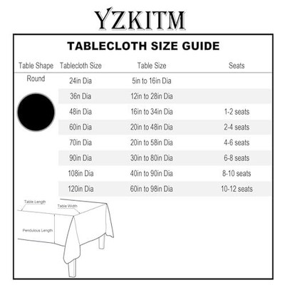 Small Round Solid Ivory Tassel Tablecloth Washable Heavy Weight Wrinkle Resis...