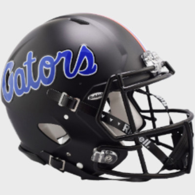 Florida Gators Satin Black Full Size Authentic Speed Football Helmet-Gators NCAA
