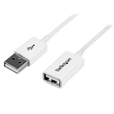 StarTech.com 3m White USB 2.0 Extension Cable A to A - M/F (USBEXTPAA3MW)