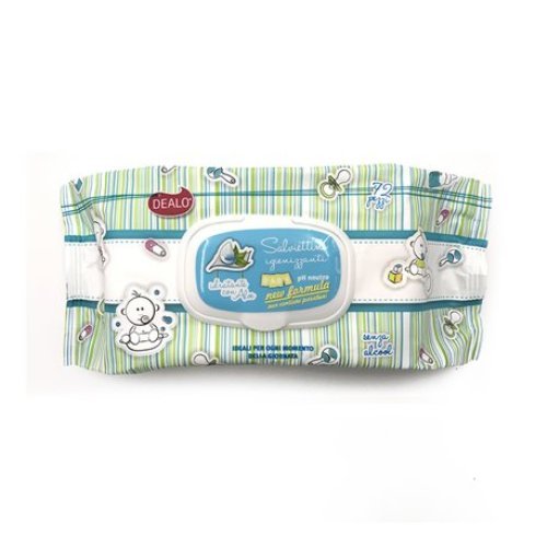 72 Salviettine Umidificate Igieniche Ph Neutro Delicate Bimbi Bebe' Aloe Ver dfh