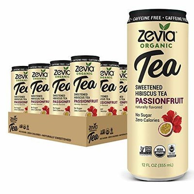 Zevia Organic Sugar Free Iced Tea Caffeine Free Hibiscus ...