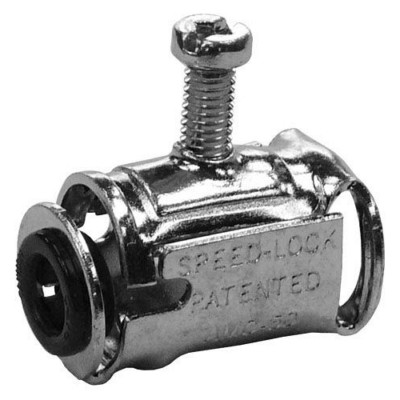 Appleton/O-Z AMC-75, 3/4'', Steel, Insulated, Straight, A/MC/Flex Connector, 1 pc