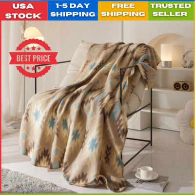 Mainstays Soft Aztec Fleece Throw Blanket 50'' x 60'' Sofa Bed Decoration