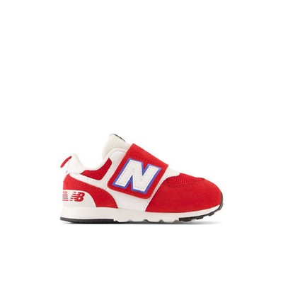 

New Balance Kids 574 NEW-B с крючком и петлей, красный/белый/синий, размер 2 м, Red/white/blue