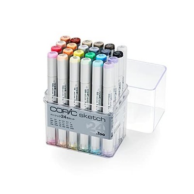 TOO Copic Sketch Basic 24 Color Set illustraion Anime Manga from Japan
