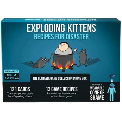 Exploding Kittens Recipes for Disaster - Deluxe Russian Roulette Card Game Se