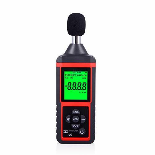 Digital Sound Level Reader Decibel Meter Noise Measure With Large