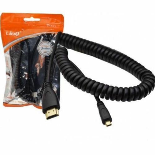 Cavo Adattatore A Spirale Da Micro Hdmi a Hdmi Linq hd-c4522