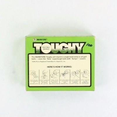 Vintage Toughy Golf Ball Marker Markforce Model 500 19th Hole Brand