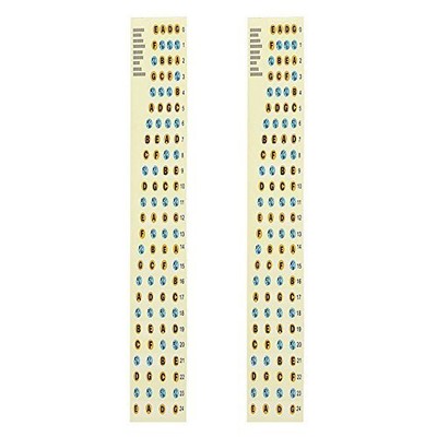 2Pcs Guitar Sticker Guitarra Fingerboard Stickers Bass Fretboard Scale Note L...