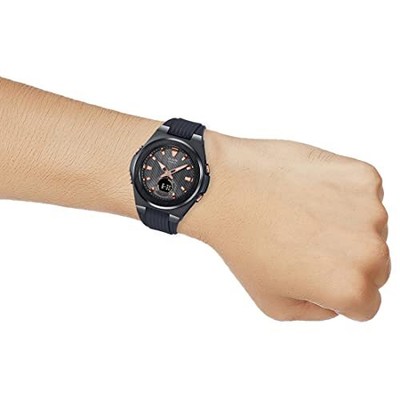 Pre-owned Casio Analog-digital Black Dial Women's Watch-msg-c150g-1adr