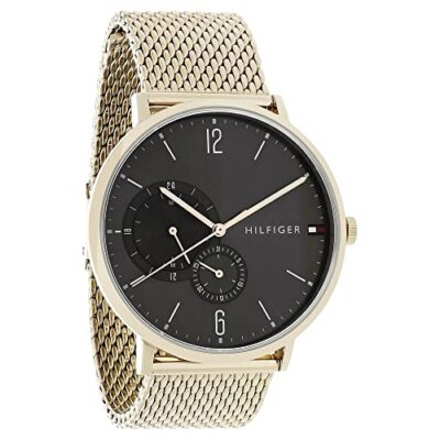 Pre-owned Tommy Hilfiger Analog Grey Dial Men's Watch - Th1791506