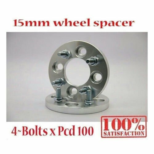 New 2pcs Alloy Wheel Spacer Spacers 15 4x100 4x3.94 M12x1.5 Stud Mitsubishi