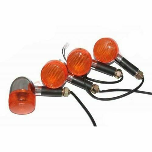Fits Royal Enfield Thunderbird Classic Front & Rear Amber Indicator Set 12V 