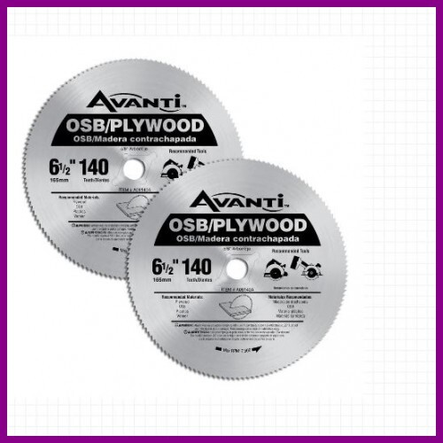6-1/2 In. X 140-Tooth Osb/Plywood Circular Saw Blade (2-Pack