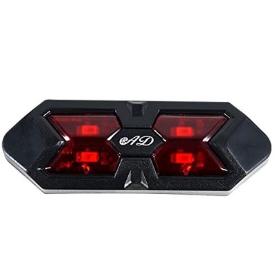 Motorcycle Helmet LED Light Rechargeable Bike Rear Safety Warning with Battery