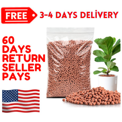 Clay Pebbles for Plants-15OZ Pebbles for Indoor Plants Natural Clay for Drainage