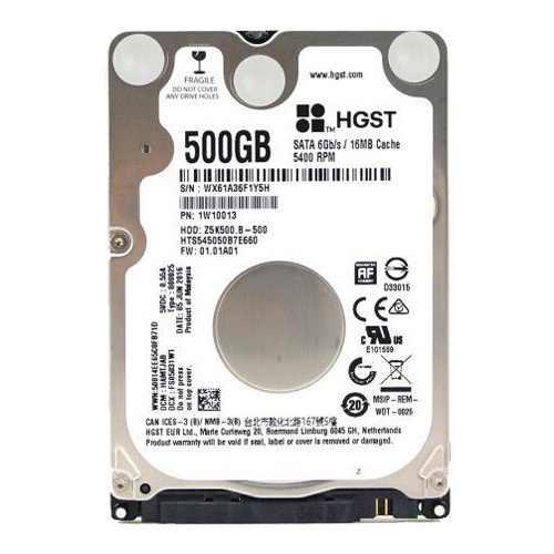 HGST 500GB HTS545050B7E660 5400RPM SATA 2.5