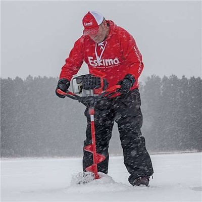 Eskimo 10-Inch Gas Ice Fishing Hole Digging Auger (Open Box)