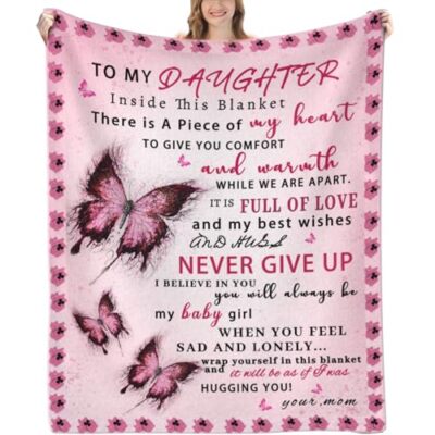 Daughter Gifts for Birthday Daughter Blanket 50''x40''- Daughter Gifts from Mom...