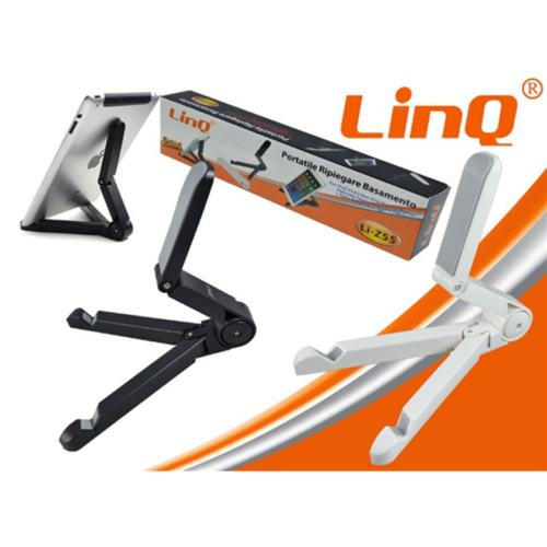Supporto A Compasso Pieghevole Da Viaggio Per Ipad E Tablet Linq Li-Z55