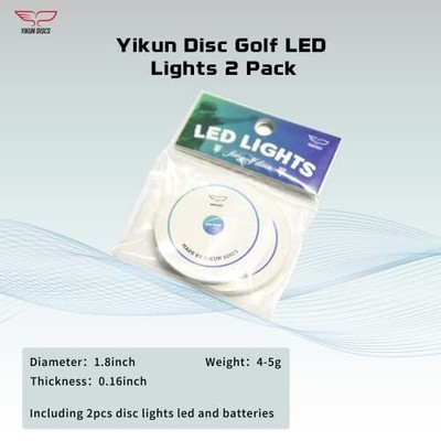 2pcs 7 Dynamic Colors LED Light Night Disc Golf Set Basket Lights Lamp Disc