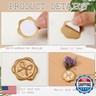 MotiMind 100 Pcs Bow Wax Seal Stickers Bow Wax Seal Stickers, 3D Self Adhesive Decals for Wedding Party Invitation, Greeting Cards, Gift Wrapping(Antique Gold)