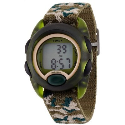Timex Kids39 T71912 Digital Camo Elastic Fabric Strap Watch 