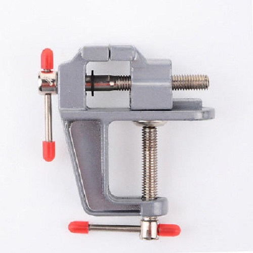 Mini Table Vice Aluminium Alloy Screw Bench Vise for Craft Mould Fixed Tool